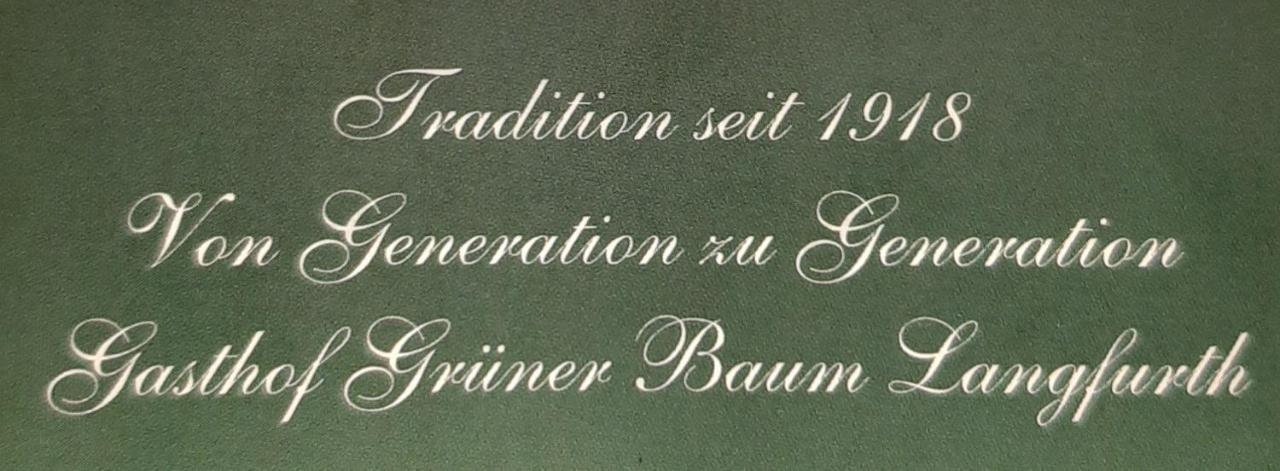 Gasthof Gruener Baum Oberlangfurth Exterior foto